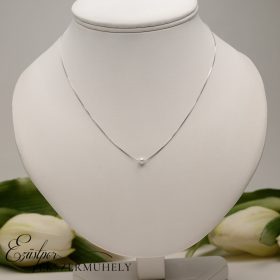 Ezüst gyöngyös nyaklánc