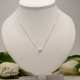 Ezüst gyöngyös nyaklánc