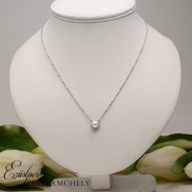 Ezüst gyöngyös nyaklánc