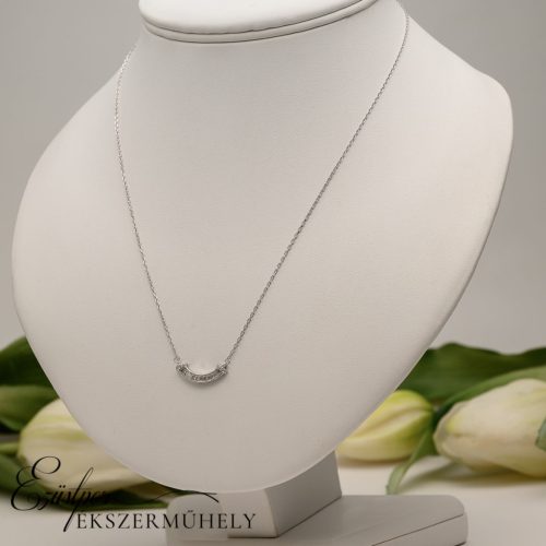 Ezüst cirkónia köves fülbevaló