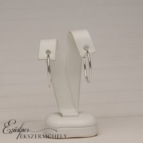 Ezüst csőkarika fülbevaló