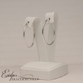 Ezüst csőkarika fülbevaló