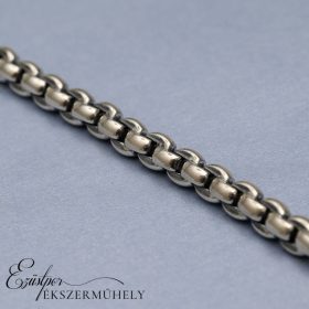 Ezüst kocka szemes karkötő