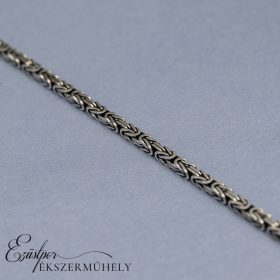 Ezüst király szemes karkötő