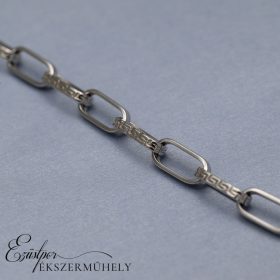 Ezüst görög mintás karkötő