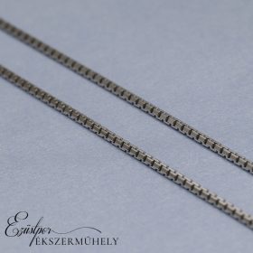 Ezüst kocka szemes nyaklánc