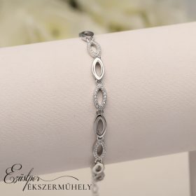 Ezüst cirkónia köves karkötő