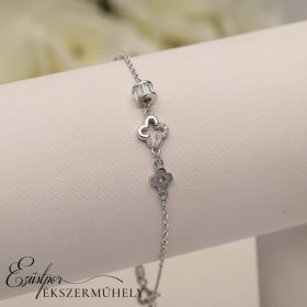 Ezüst van clif mintás karkötő