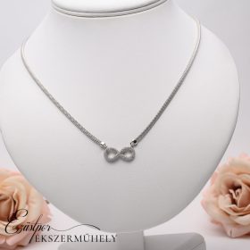 Ezüst végtelen jeles nyaklánc