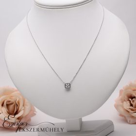 Ezüst cirkónia köves nyaklánc