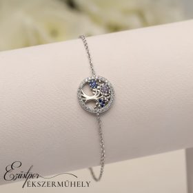 Ezüst életfás karkötő