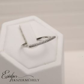 Ezüst cirkónia köves gyűrű