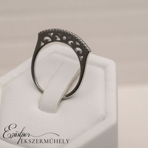 Ezüst cirkónia köves gyűrű