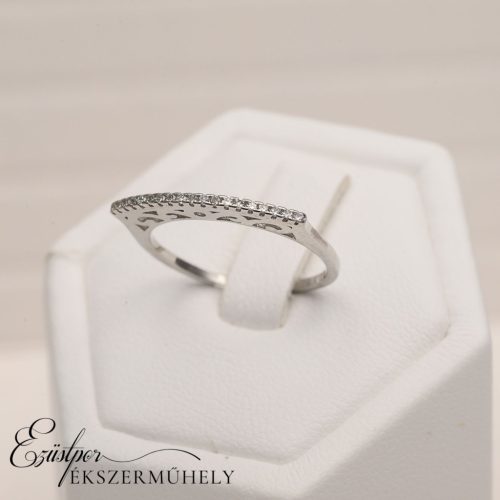 Ezüst cirkónia köves gyűrű