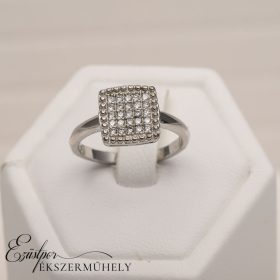 Ezüst cirkónia köves gyűrű