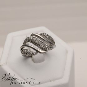 Ezüst cirkónia köves gyűrű