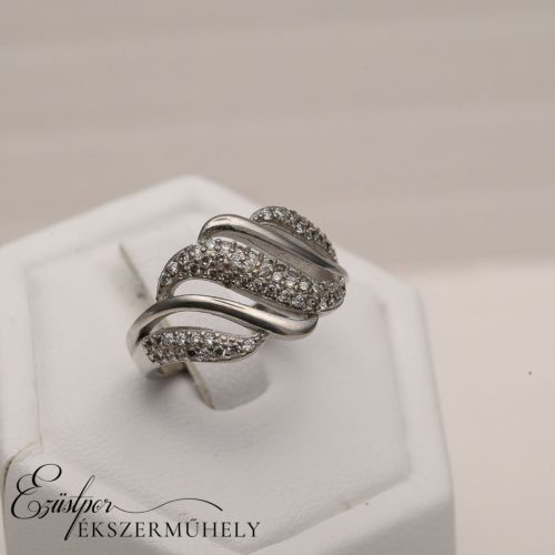 Ezüst cirkónia köves gyűrű