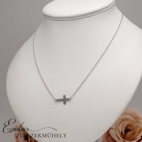 Ezüst nyaklánc kereszt medállal