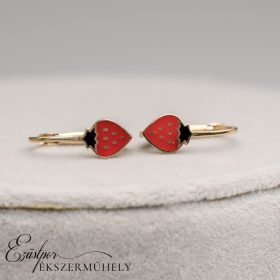 Arany epres baba fülbevaló