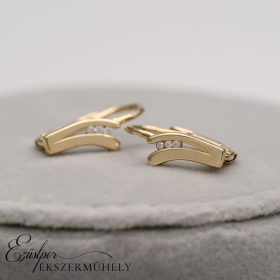 Arany cirkónia köves fülbevaló