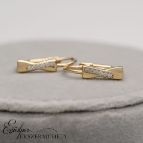 Arany cirkónia köves fülbevaló