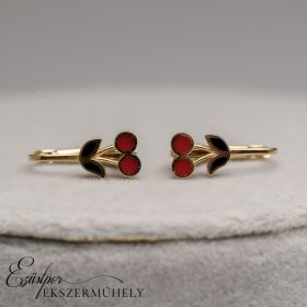 Arany cseresznyés babaülbevaló