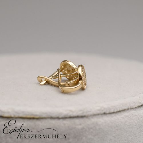 Arany cirkónia köves fülbevaló