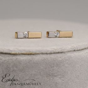 Arany cirkónia köves fülbevaló