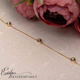 Arany bogyós karkötő