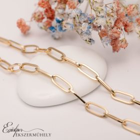 Arany hosszúkás szemes nyaklánc