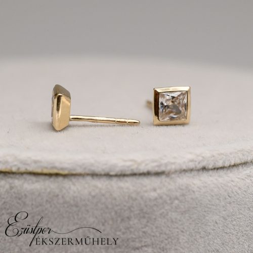 Arany cirkónia köves fülbevaló