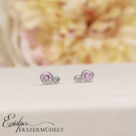 Arany cirkónia köves fülbevaló