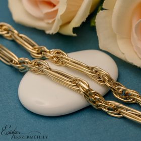 Arany csavart szemes nyaklánc