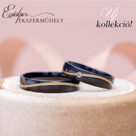 Black titanium karikagyűrű