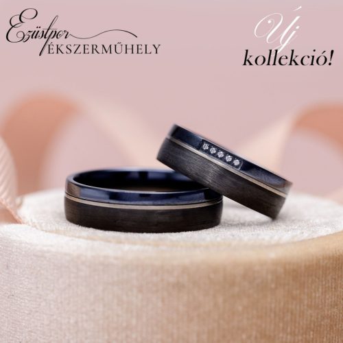 Black titanium karikagyűrű