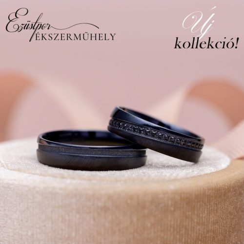 Black titanium karikagyűrű