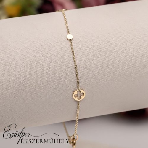 Arany karkötő van cliff mintával