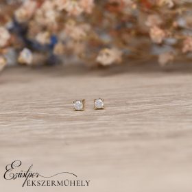 Arany cirkónia köves fülbevaló