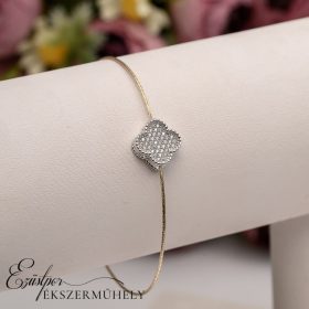 Arany van clif mintájú karkötő