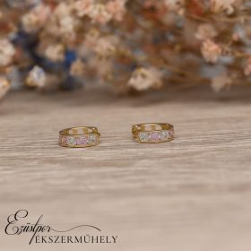 Arany köves karika babafülbevaló