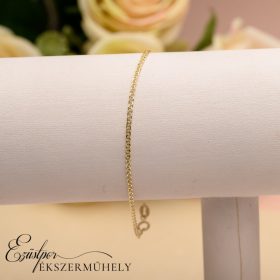 Arany ovális szemes karkötő