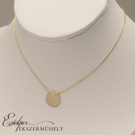 Arany nyaklánc kerek medállal