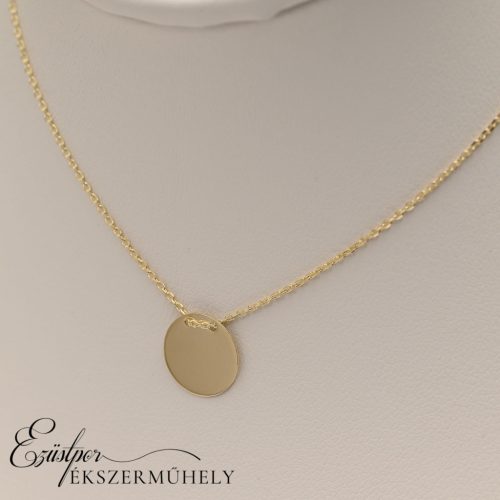 Arany nyaklánc kerek medállal