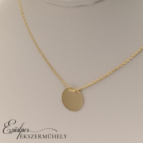 Arany nyaklánc kerek medállal