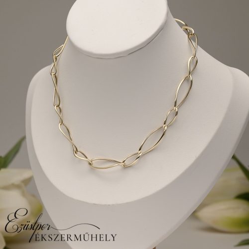 Arany nagy szemes nyaklánc