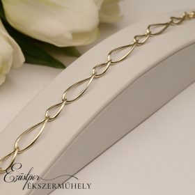 Arany nagy szemes karkötő