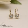 Arany szives babafülbevaló