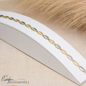 Arany ovális szemes karkötő