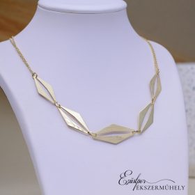 Arany rombusz szemes nyaklánc