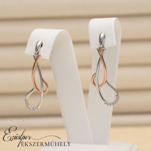 Arany cirkónia köves fülbevaló